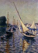 Gustave Caillebotte Regatta at Argenteuil oil